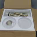 Dimmable Wall Sconces with Knob Switch Hardwired Bathroom Wall Light Set of Two Decor Indoor Glass Globe Shade Gold Mid Century Modern Wall Lamp for Bedside Bedroom Living Room