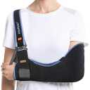VELPEAU Arm Sling Shoulder Immobilizer for Women and Men, fit Left or Right Arm - Rotator Cuff Support Brace -Medical Sling for Shoulder, Clavicle, Elbow Injury (Comfort type, Medium: Bust 29.5″-33.5″)
