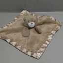 Baby Bear Security Blanket Soft Minky Baby Lovey Animal Plush Blanket Unisex Lovie Gift for Toddler, Boys and Girls, 16 Inch (Dark Brown)