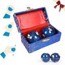 2 Pack Yin Yang Baoding Balls | Tai Chi Balance & Hand Therapy - Adult Stress Relief Meditation Balls, Boost Mindfulness Harmony for Men Women