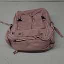 Taygeer Vacuum Backpack, Expandable Vacuum Seal Carry on Backpack with Rain Cover, 17'' laptop Compression Backpacks Travel with Shoe Compartment, TSA Approved Personal Item Compression Back Pack,Pink (Large)