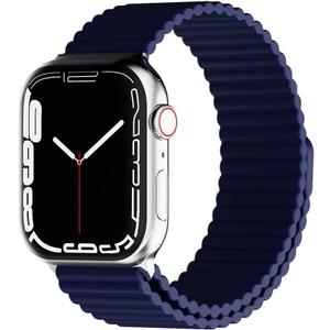 HeiKe Magnetic Silicone Band for Apple Watch Band 49mm 46mm 45mm 44mm 42mm 41mm 40mm 38mm for Men Women,Sport Loop iWatch Wristband Strap for Apple Watch Ultra 3 2 1 SE Series 11 10 9 8 7 6 5 4 3 2 1