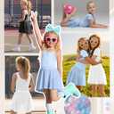 LessonZoo 3 Pack Girls' Ballet Skirts, 3-Color, 4-6 Years