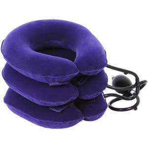 Jaximy Neck Stretcher, Cervical Traction Device, Neck Traction Device, Neck Pain Relief, Adjustable Inflatable Neck Brace & Neck Stretcher Cervical Traction, Neck Decompression Home Use (Purple)