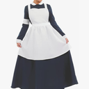 Fun Shack Florence Nightingale Costume - Civil War Nurse Apron, Vintage Nurse Uniform S