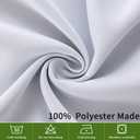 3 x MIULEE Blackout Valance Rod Pocket Thermal Insulated Window Treatment Tiers Solid Short Curtain for Small Window Bedroom 52 x 18 Inches 1 Panel Greyish White