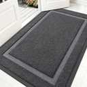 OLANLY Front Door Mat Outside 59x30, All-Season Heavy-Duty Rubber Doormat