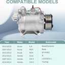 CO 4920AC, A/C Compressor with Clutch Compatible with 2007-2015 Honda Civic CRV & Acura ILX RDX, Air Conditioning Compressor Replacement Part | New, OE: 38810RWCA03, 38810RZYA0, 138900R5AA02, etc.