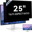 [2 Pack] 25 Inch Computer Privacy Screen for 16:9 Aspect Ratio Widescreen Monitor, Eye Protection Anti Glare Blue Light Computer Monitor Privacy Filter, Removable Anti-Scratch 25in Protector Film