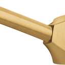 Moen Brushed Gold 60-Inch to 72-Inch Adjustable Permanent Mount Curved Shower Curtain Rod, CSR2164BG