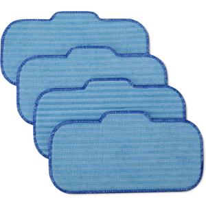 Amazon Basics Washable Steam Mop Replacement Pads for All Hard Floors, 4-Pack