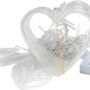 Heart Shaped LED Lights String Curtain Window Valent Fairy Lamp Home Tree Decor