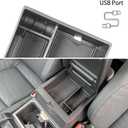 for Toyota 4Runner 2025 Center Console Organizer Interior Accessories Armrest Insert Tray ABS Coin Holder Storage Box (Center Organizer Fits 2025 4Runner)