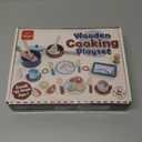 Lehoo Castle Wooden Play Kitchen Accessories, Play Pots and Pans Sets for Kids, Play Food Sets for Kids Kitchen, Montessori Food Toys for Toddlers 3-5, Gifts for Girls Boys