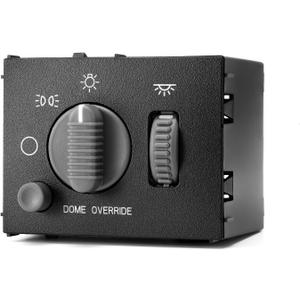 Headlight Dimmer Switch for 1999-2002 Chevy Avalanche Silverado Suburban GMC Sierra Yukon 1500 2500 3500 Tahoe Escalade Instrument Panel Dome Override Light Switch 15755595 15738843 D1534G SW2157