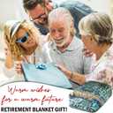 GEEMBI Retirement Gift for Woman - Not My Problem Anymore Soft Fleece Throw Blankets 50x60 in - Happy Retirement Gifts for Women Men, Be,st Goodbye Farewell Presents for Teacher Coworkers Friend