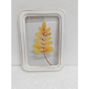 Holiday Home 11.8 Inch Yellow Leaf Wall Decor