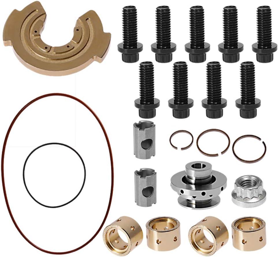 Hoypeyfiy Turbocharger Rebuild Kit FOR Ford 6.0 L UPGRADED Garrett GT3782VA turbo