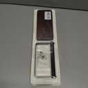 2 x Rustic Toilet Paper Holder Wall Mount - 6.69"x2.95" Solid Wood Bathroom Tissue Paper Roll Hoder with 5.7" Stainless Steel Rod, Farmhouse Paper Towel Holder for Small Space