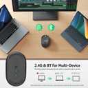 acer Bluetooth Wireless Mouse for Laptop, Computer Mouse Wireless (BT5.2+2.4GHz), Small to Medium Size, Left & Right Handed Office USB Mice with USBA Receiver, 4 Buttons, Compatible with PC, Desktop