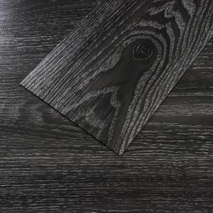 VEELIKE Charcoal Black Peel and Stick Floor Tile Waterproof Adhesive Vinyl Plank Flooring 16 Pack 24 Sq. Ft Renter Friendly Laminate Flooring Planks Vinyl Floor Tiles for Bedroom Bathroom Kitchen RV