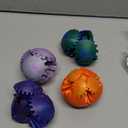 3D Printed Gear Ball Gear Sphere Fidget Toy, 4 Pcs Steampunk Whirling Wonder Fidget Gear Ball Stress Anxiety Relaxing Fidgets Toys for Office and Home Christmas Stocking Stuffers Party Favors Gift