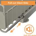 Under Sink Organizer, 2 Packs Under Sink Organizers and Storage, Slide Out Pull Out Cabinet Organizer Shelf with Metal Drawers for Kitchen Bathroom Pantry, Gray