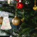 10pcs Christmas Drink Balls: 50ml Xmas Shot Glass Fillable Juice Bottles Clear Pendant Christmas Tree Ornament for Holiday Party Decoration 2.75X2.04X2.04in