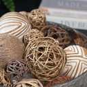 White Glitter Decorative Balls Vase & Bowl Fillers Decorative Balls | Home Decor Orbs (Sparkling White)