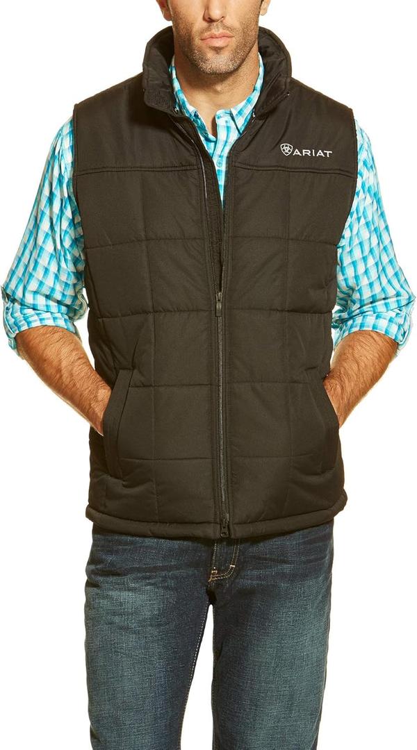 ARIAT Mens Crius Insulated Vest (Medium, Black)