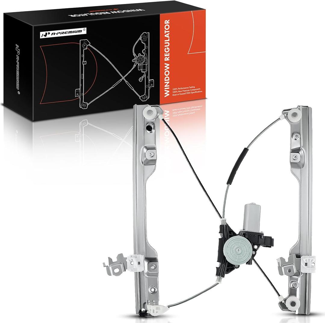 A-Premium Power Window Regulator with 6-pin Motor Compatible with Nissan Rogue 2008-2013 Rogue Select 2014 2015 Front Driver Side