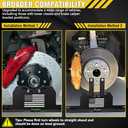 Wheel Alignment Tool, 2 PCS Toe Alignment Tool Plates Without Removing Calipers, Wheel Alignment Kit with 2 Measuring Tapes, Compatible with Most Cars and SUVs(Previous Model)