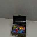 Sloosh Diving Gems Pool Toys, 16 Big Colorful Diamond with Pirate Treasure Chest,Swim Dive Toy for Kids Underwater Gemstone Swimming Training Gift Water Pool Games(Gold)