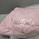 MUXHOMO Pink Queen Comforter Set, All Season Ultra Soft Down Alternative Bedding - 3 Piece Lightweight Bed Set Includes 1 Comforter (90"x90") and 2 Pillow Shams (20"x26"),02 - Pink, Queen(90"x 90")