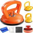 Dent Puller,Car Dent Puller 3 Pack Dent Remover Tool Dent Removal Kit for Car Suction Cup Dent Puller and Dent Repair Kit for Car Body,Screen,Tiles Lifting,Objects Moving (Yellow+Orange+White)