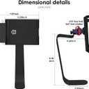 Weilianda Home Theater Seating Series Swivel Tablet and Cell Phone Holder,Black