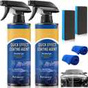 2 PCS Car Coating Spray, Quick-Acting Nano Coating Agent, Waterless Wash Polish & Paint Protection, Multi-Use for Auto Paint and Glass