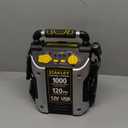Stanley Tools 1,000-Amp-Peak 12-Volt Rechargeable Jump Starter with Air Compressor, J5C09 in Black