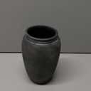 PORCER 8.2 Inch Ceramic Terracotta Rustic Vase Home Decor Farmhouse Decorative Vase for Living Room Entryway Floor Holiday Wedding-Black Bronze