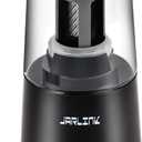 JARLINK Electric Pencil Sharpener, Heavy-Duty Helical Blade to Fast Sharpen, Auto Stop for No.2/Colored Pencils(6-8mm), USB/Battery Operated in School Classroom/Office/Home (Black)