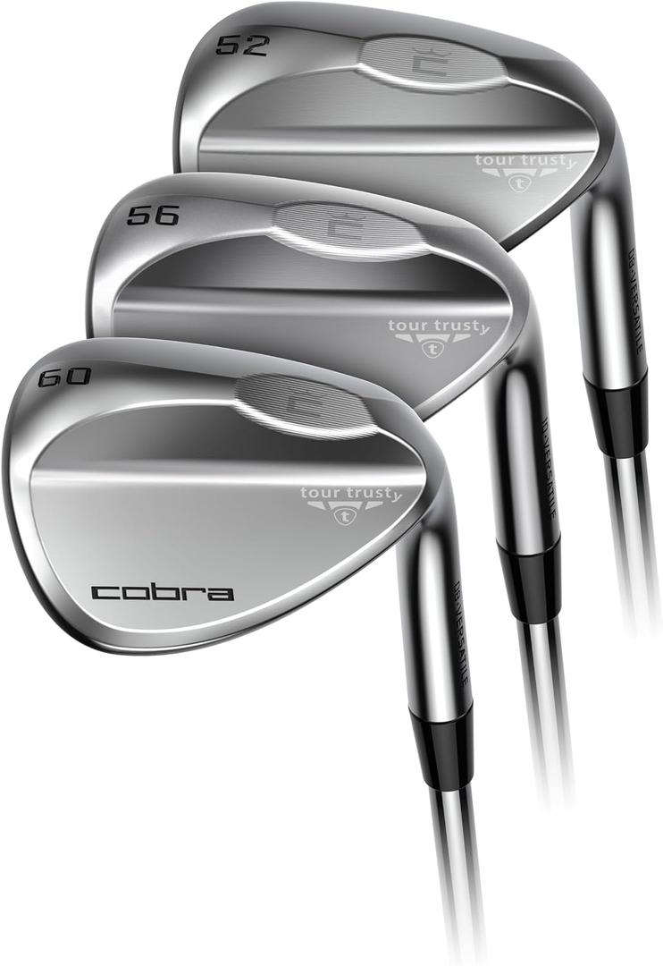 Cobra Tour Trusty Golf Wedge Set (3 Pack) - Includes 52/56/60 Degree Wedges