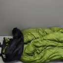 Teton LEEF Lightweight Mummy Sleeping Bag Perfect for Camping, Hiking, and Backpacking; Cold Weather Option, Compression Sack Included (0F Regular, Moss/Sky)