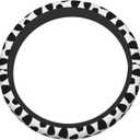 Cow Print Universal 15 Inch Steering Wheel Covers Non Slip Neoprene Car Wrap Cover For Adults