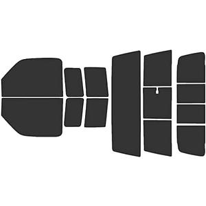 Rvinyl Window Tint Kit Compatible with Ford Ranger 1993-2011 - Black 20% - Single Ply No Bubble Film - Do it Yourself Vehicle Complete Precut Kit