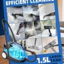 Steam Cleaner, Steam Cleaner For Home, Handheld Steam Cleaner With 30 Accessories, 1500W, 230F High Temperature, Heavy Duty Portable Steamer with 1.5L Tank for Home Floor Cleaning