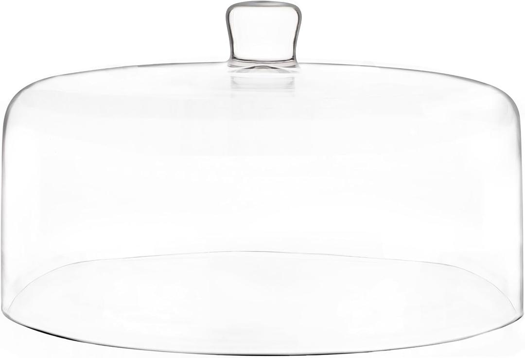 Glass Cake Dome, Cake Cover Lid for Freshness and Display | 11" Diameter
