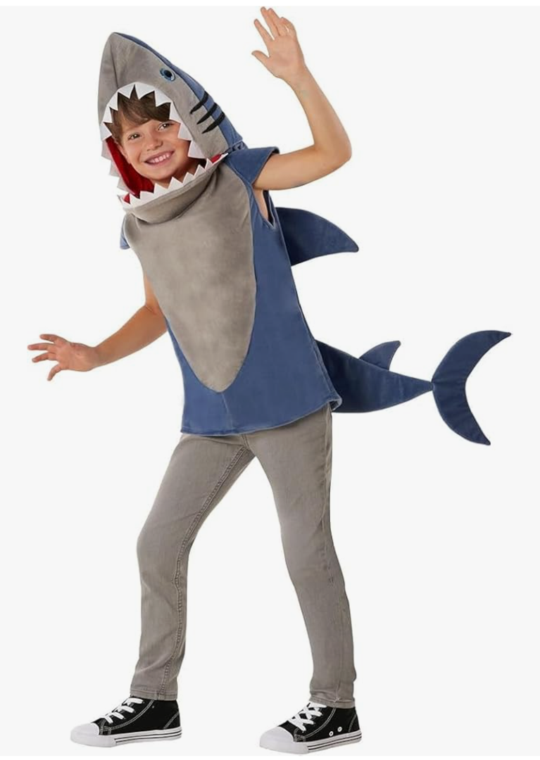Morph Costumes Great White Shark Costume for Kids - Fun Fish Outfit for Boys and Girls - Perfect Halloween Dress-Up Large