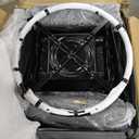 GarveeHome Oversized Recliner Chairs with 1.5X Sponge Filling, 360 Swivel Lazy Recliner Chair for Adults, Manual Rocking Chair with Cup Holder for Living Rooms, Bedrooms, and Nurseries (Grey)