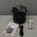 TOKIT Rice Cooker 3 Cup Uncooked/6 Cup Cooked, Nonstick Inner Pot Ceramic Rice Cooker Small,24H Timer Delay & Keep Warm, Portable 9 Preset Functions for Brown Rice, Steam, Soup, Black