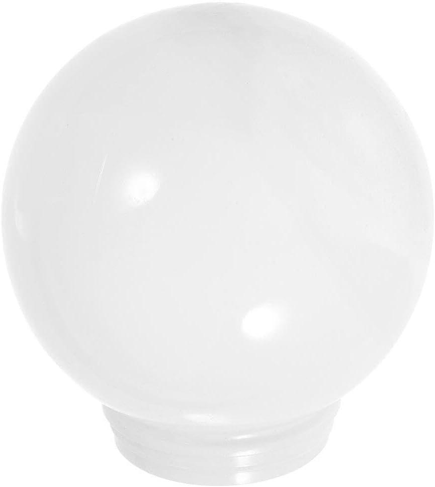 Angoily 4 Inch White Acrylic Replacement Globe Round Lamp Shade Covers for Ceiling Wall Fixtures Lamp Posts Streetlight 100mm